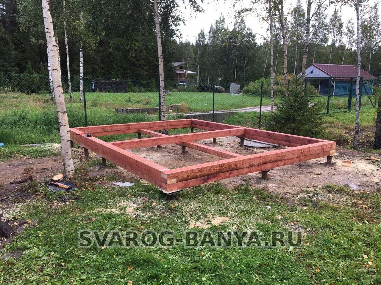 Визуальное руководство по: фундамент под баню своими руками