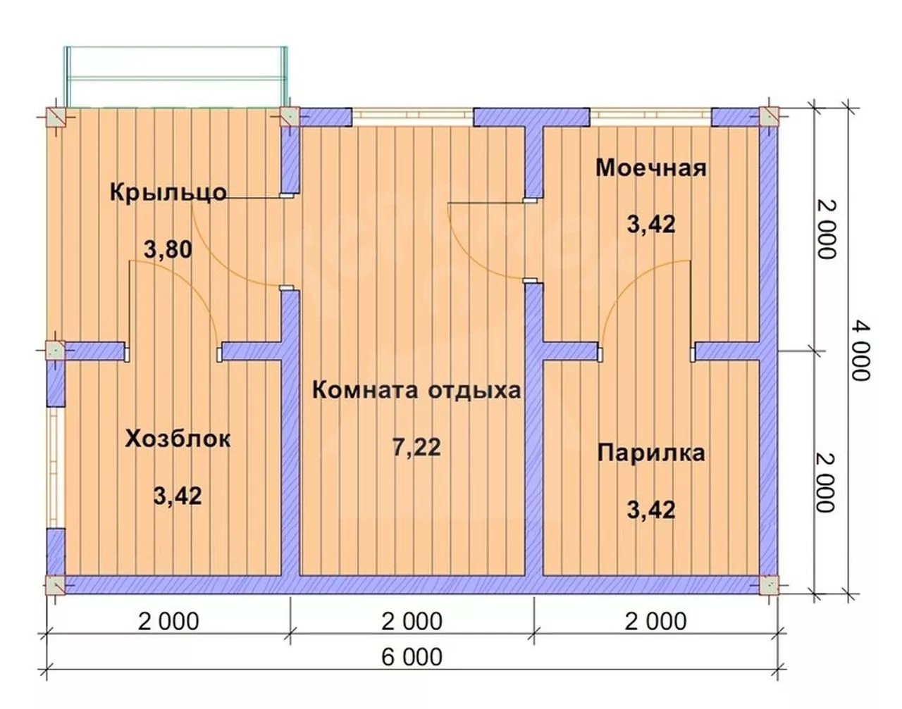 Типовой проект бани с хозблоком — функциональность и эстетика в одном решении Пример проекта бани с хозблоком: двухэтажное деревянное строение с террасой, дровяной печью и отдельной хозяйственной зоной